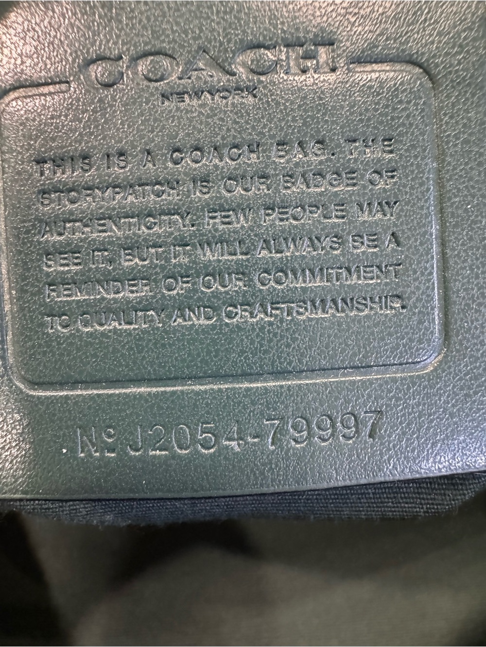 🍃COACH Prairie Satchel Pebble Leather Forest Green Crossbody Bag Style 79997 - Picture 4 of 16
